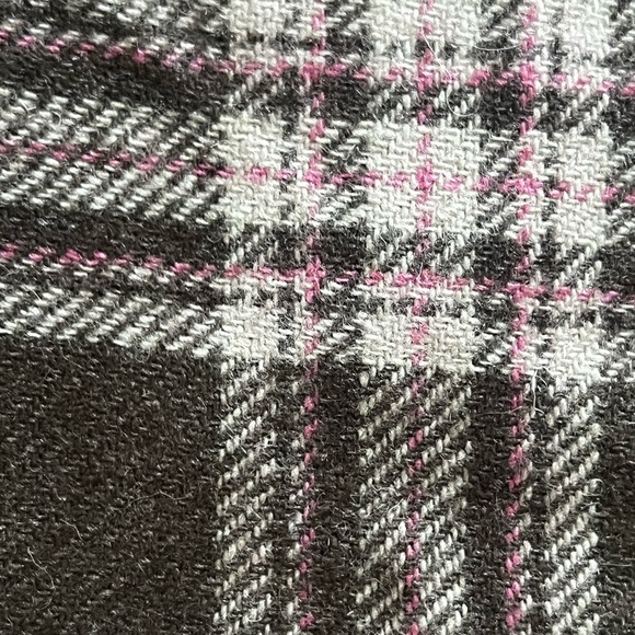 J. Crew Brown and Pink A-Line Wool Mini Skirt Size 10 NWT - Picture 2 of 3